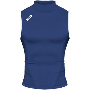 Core Turtleneck Compression Sleeveless Navy Blue