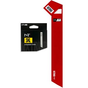 Streamer Football Towel Red