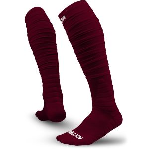 XTD® Scrunch Football Socks Maroon